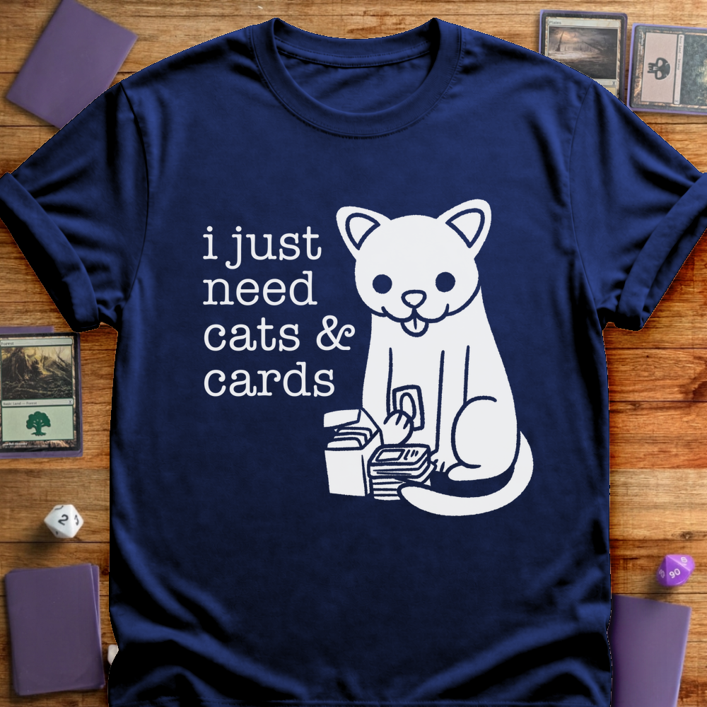 Cats and Cards - Navy