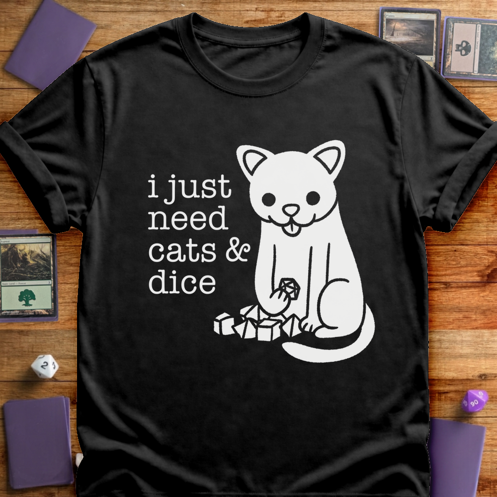 Cats and Dice - Black