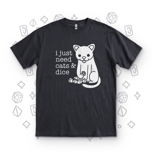 Cats and Dice - Black