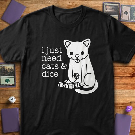 Cats and Dice - Black