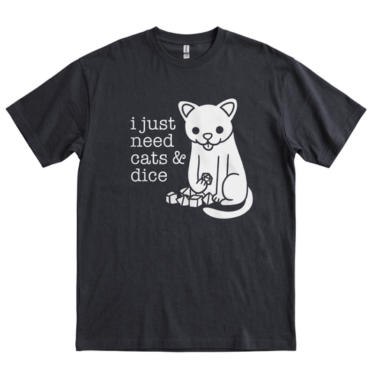 Cats and Dice - Black