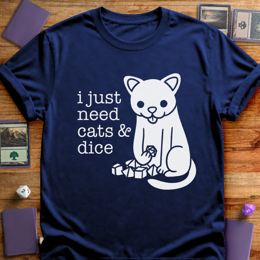 Cats and Dice - Navy