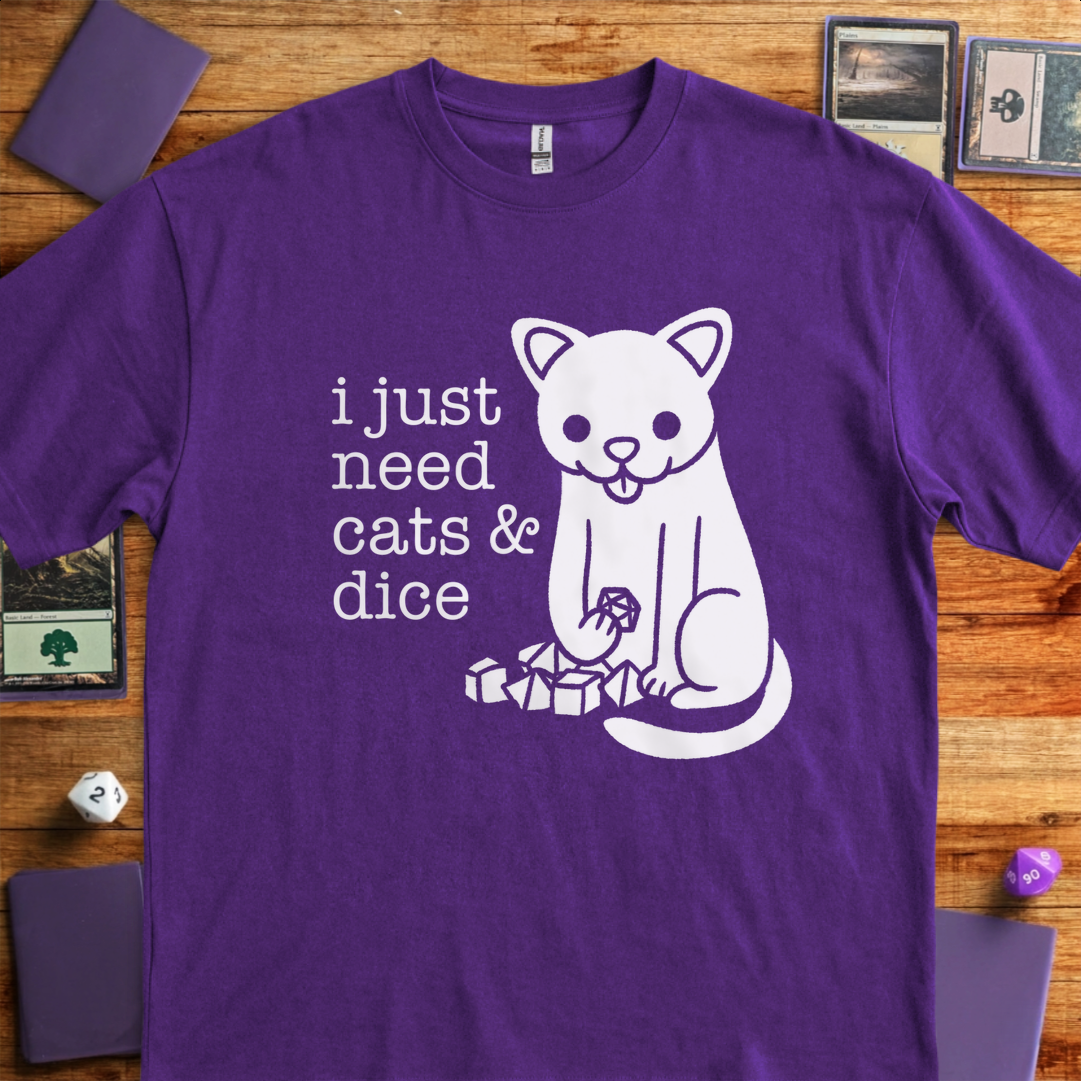 Cats and Dice - Purple