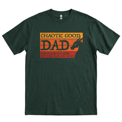 Chaotic Good Dad - Forest Green