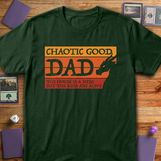 Chaotic Good Dad - Forest Green