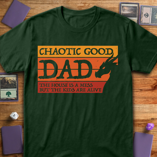 Chaotic Good Dad - Forest Green