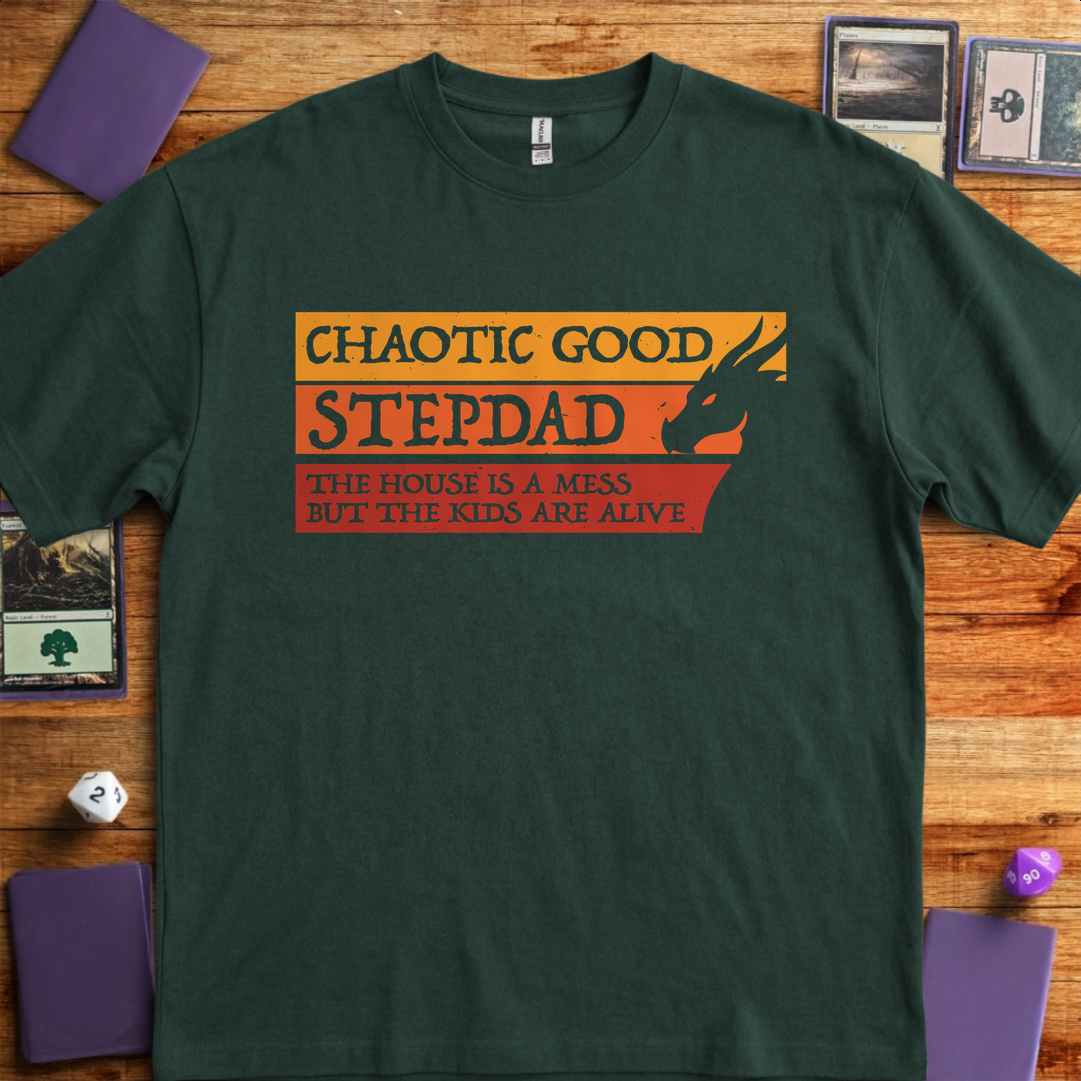 Chaotic Good Stepdad - Forest Green