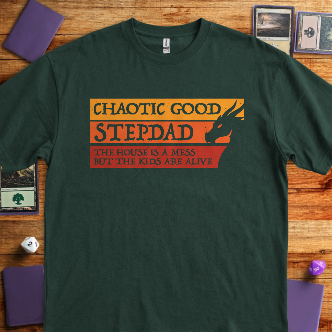 Chaotic Good Stepdad - Forest Green