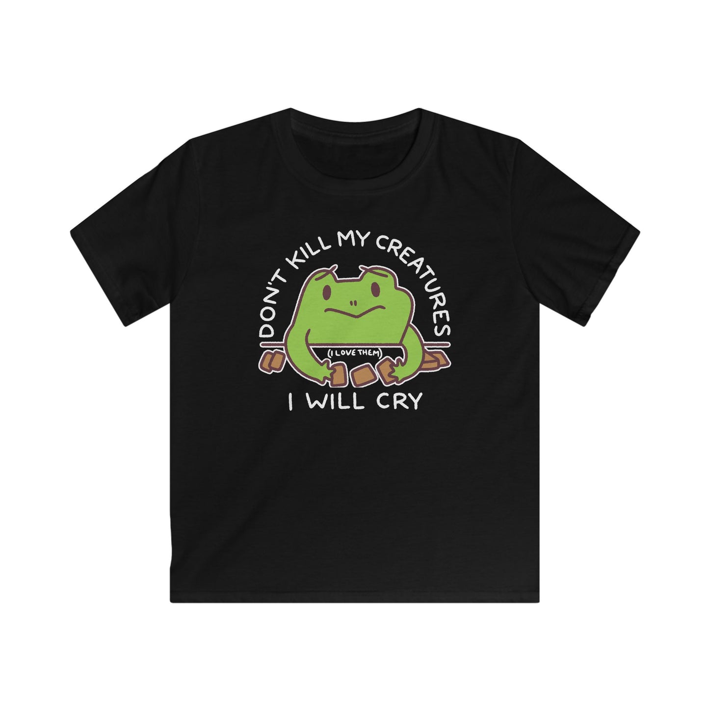 Don't Kill My Creatures Kids Softstyle Tee