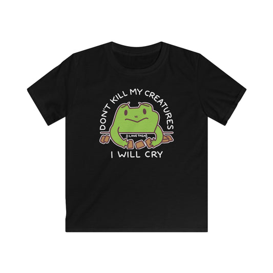 Don't Kill My Creatures Kids Softstyle Tee