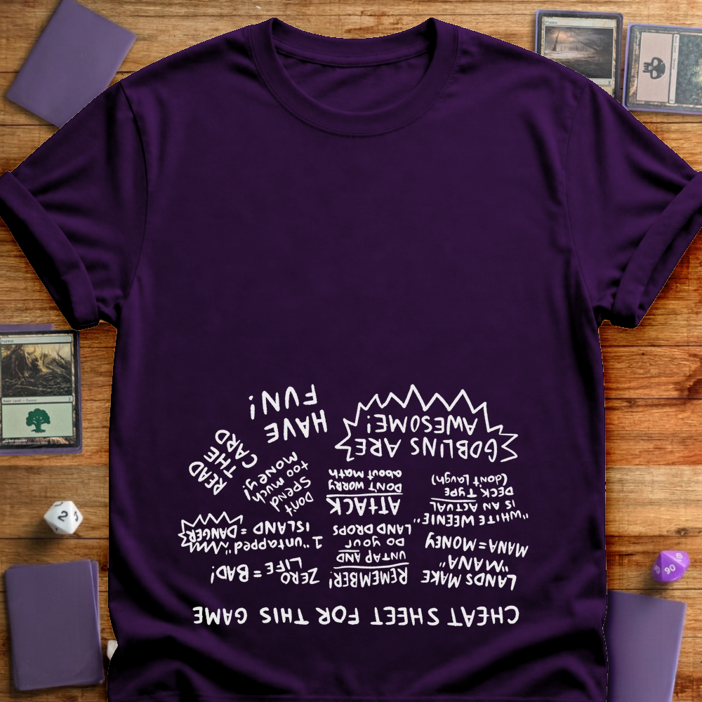 Cheat Sheet for This Game - An Upside Down Design - Purple