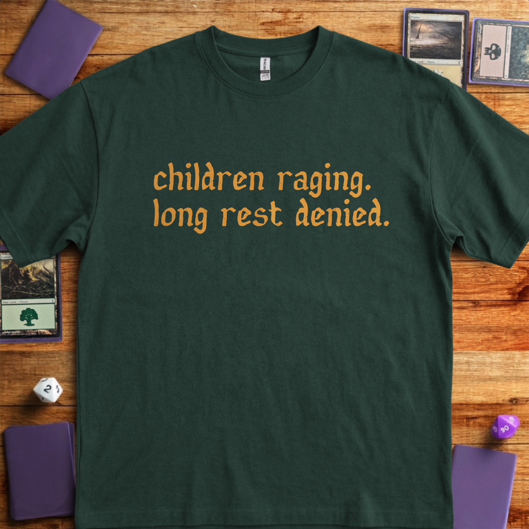 Children Raging - Forest Green