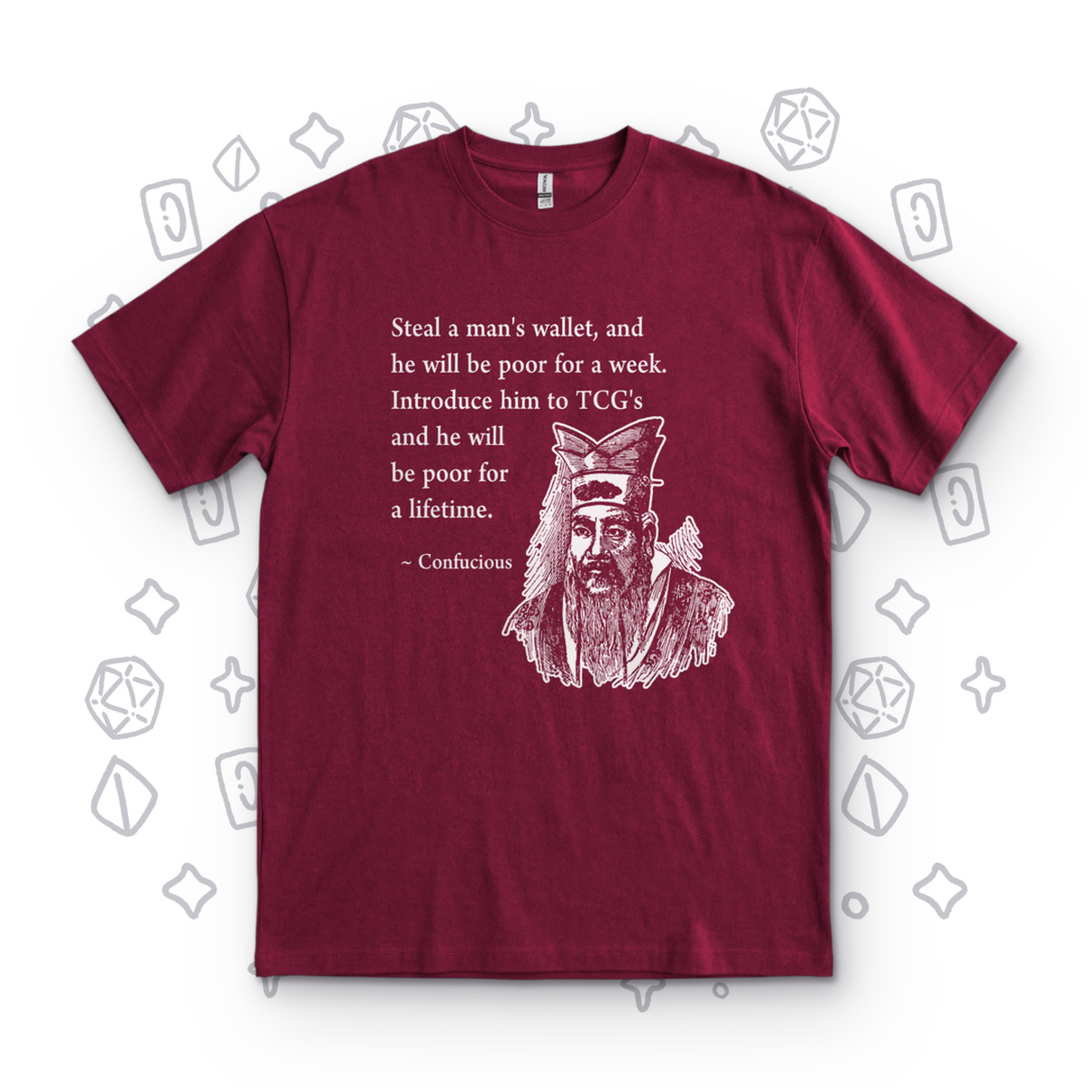 Confucius - Maroon