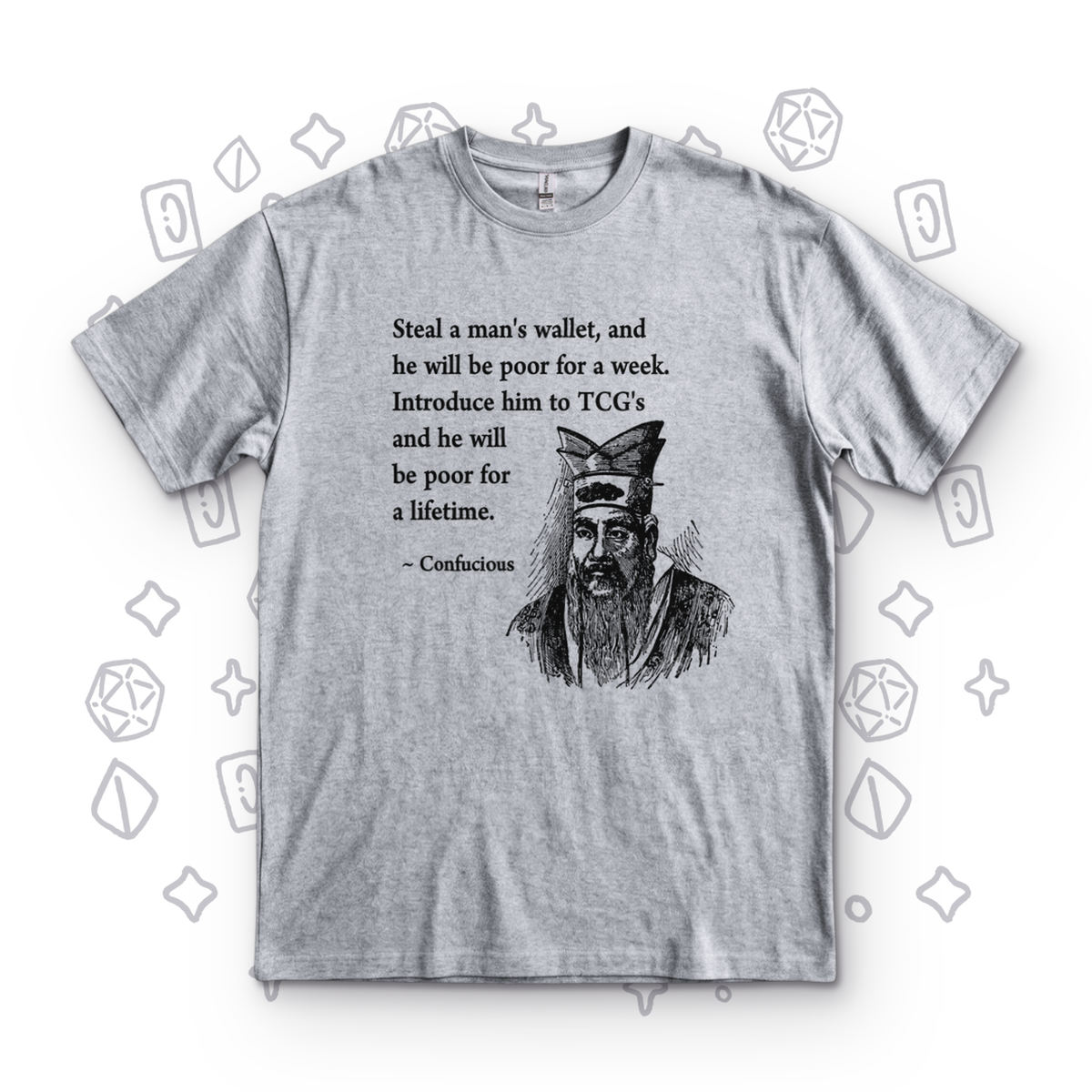 Confucius - Sport Grey