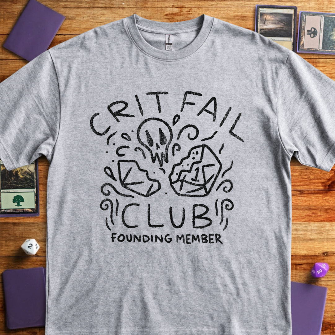 Crit Fail Club - Sport Grey