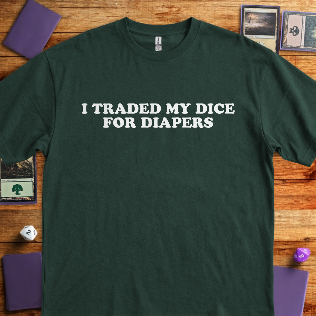 Dice For Diapers - Forest Green