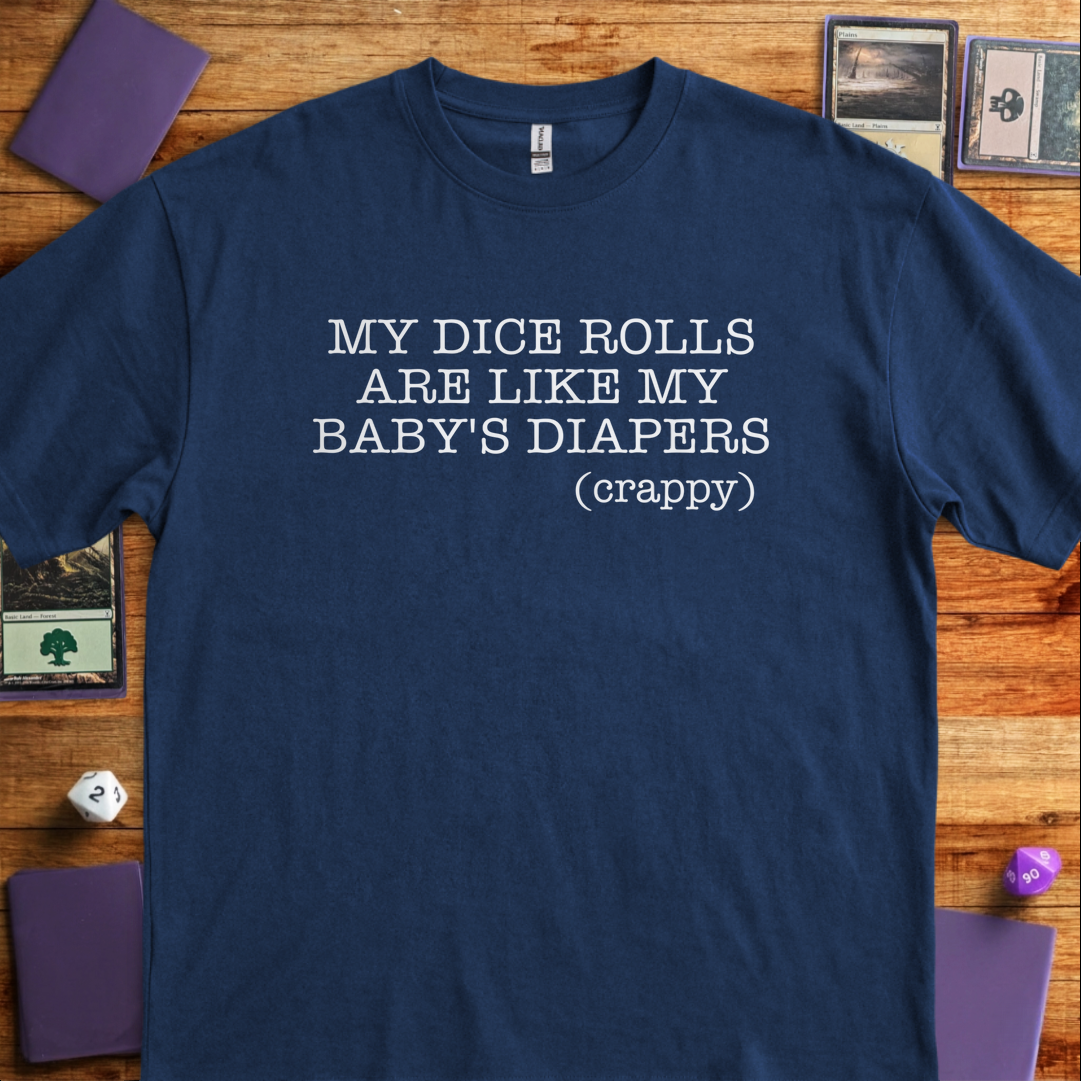 Dice Rolls And Diapers - Navy