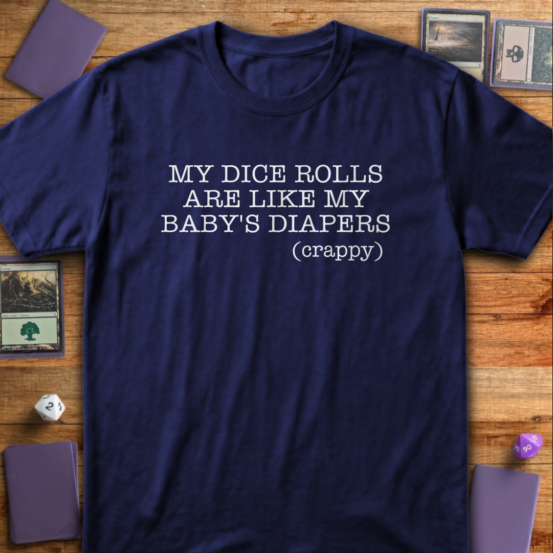 Dice Rolls And Diapers - Navy