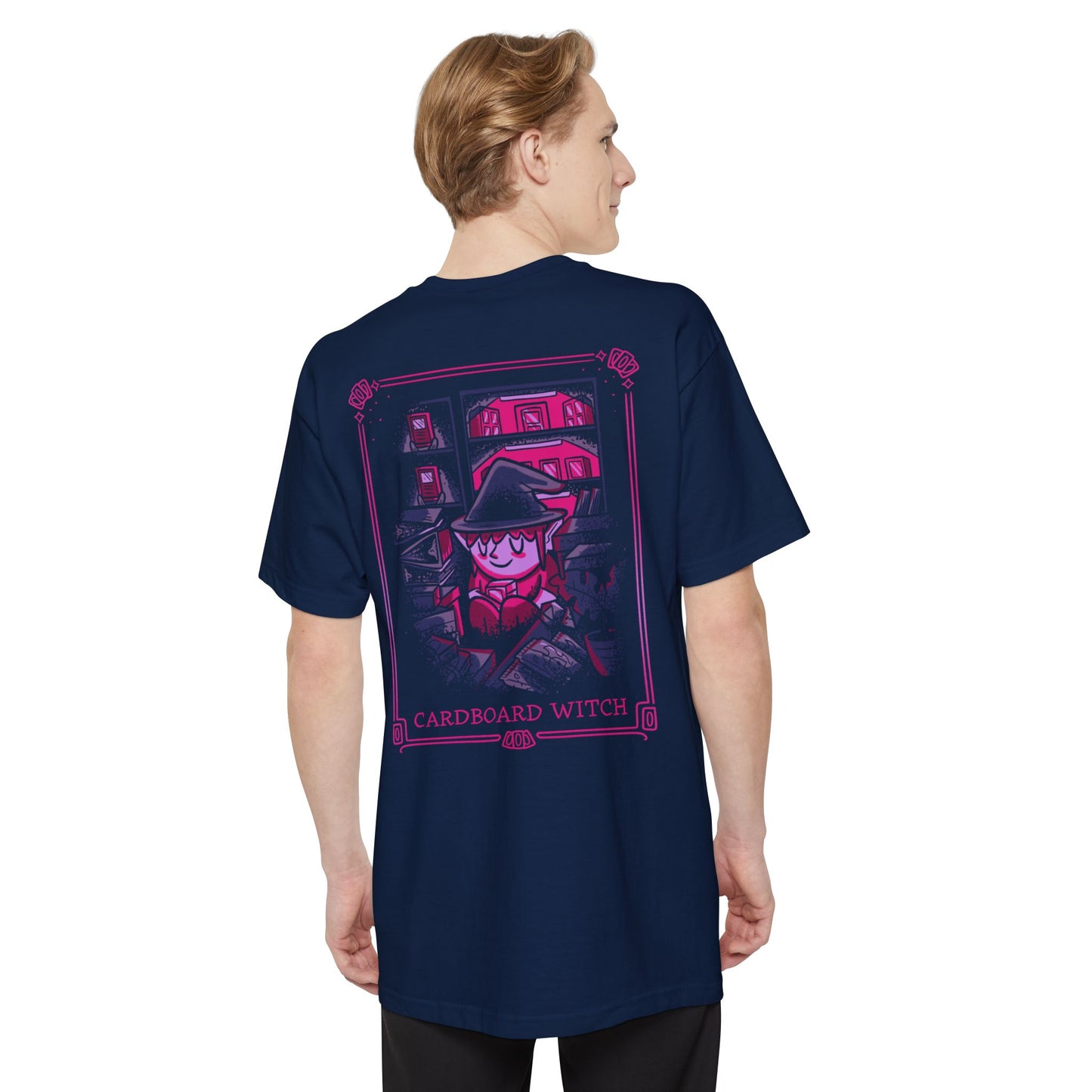Cardboard Witch BACK PRINT Tall Beefy-T® T-Shirt