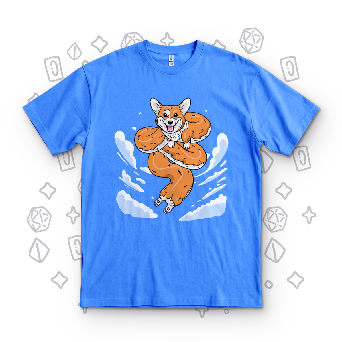 Dragon Corgi T-Shirt - Sapphire