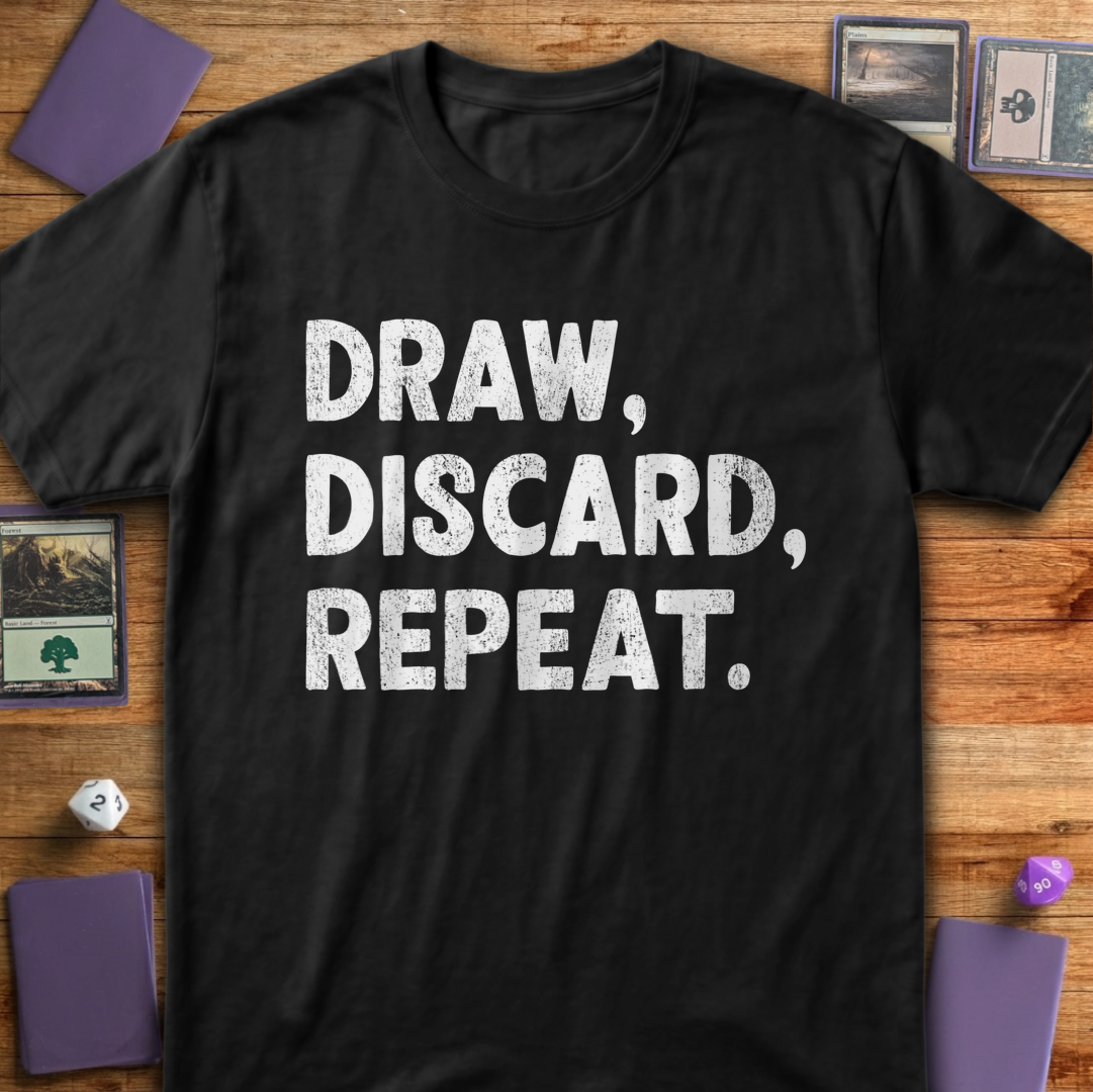 Draw Discard Repeat - Black