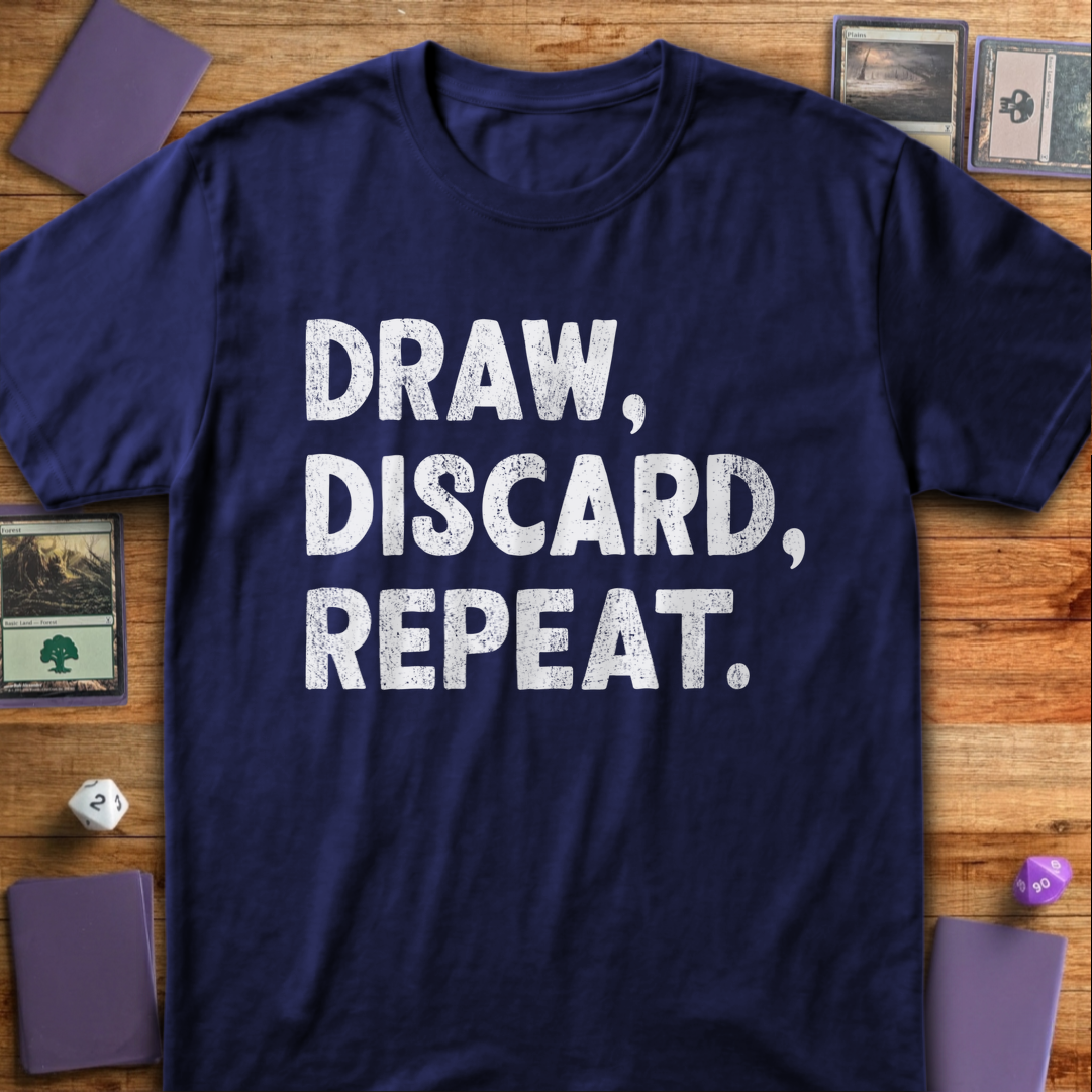Draw Discard Repeat - Navy