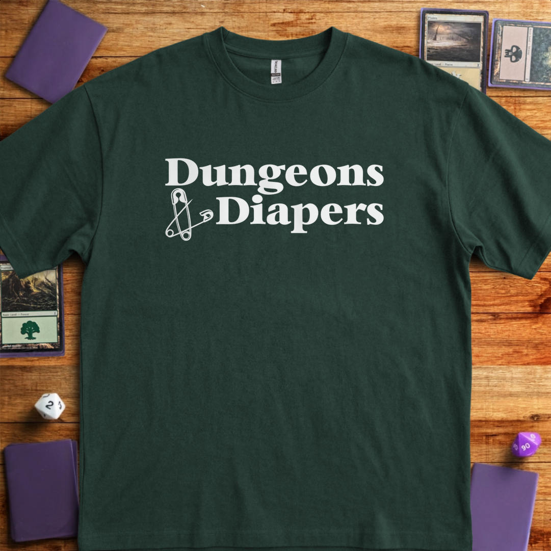 Dungeons and Diapers - Forest Green