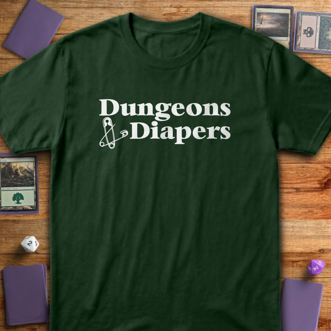 Dungeons and Diapers - Forest Green