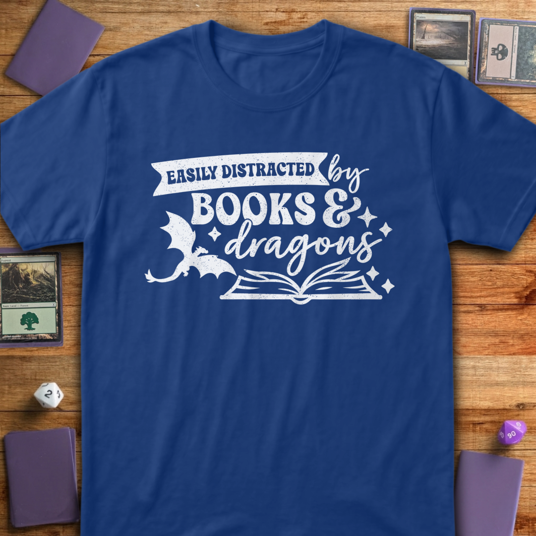 Easily Distracted by Books & Dragons - Royal