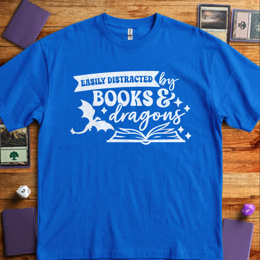 Easily Distracted by Books & Dragons - Royal