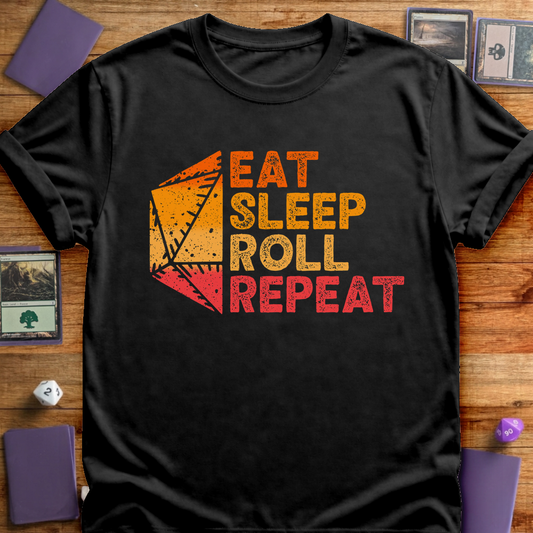 Eat Sleep Roll Repeat - Black