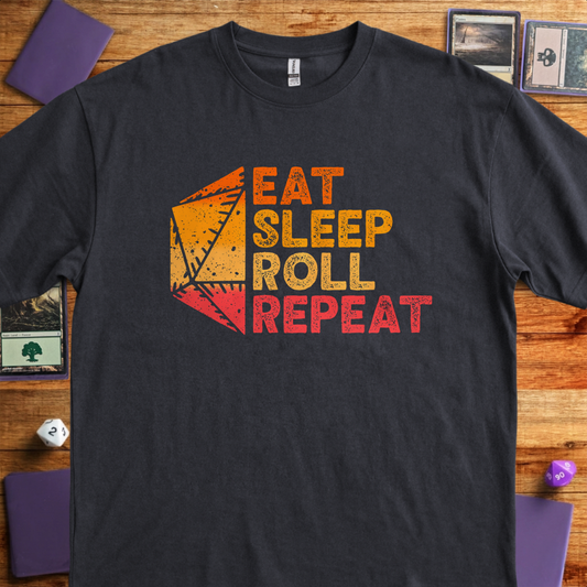 Eat Sleep Roll Repeat - Black