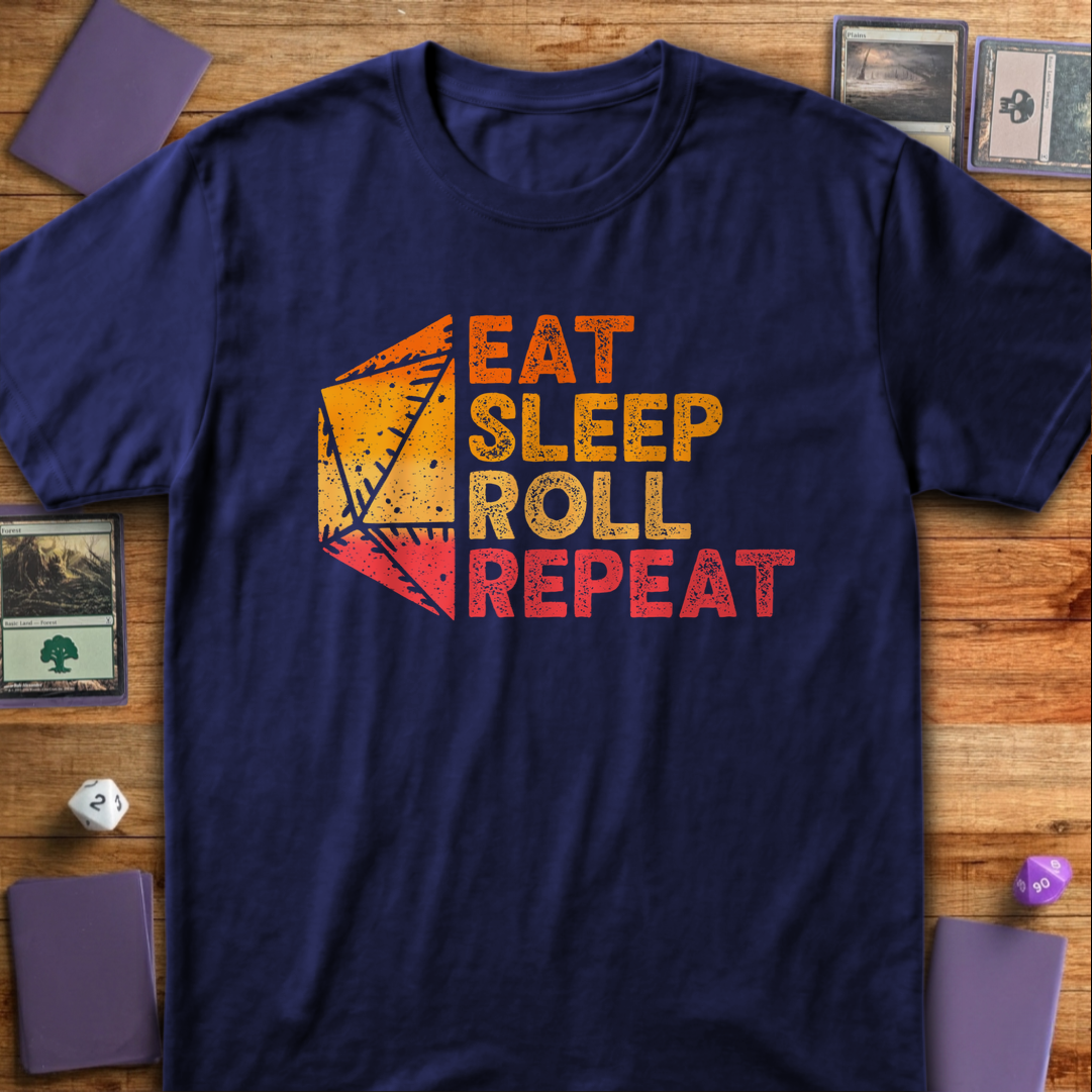 Eat Sleep Roll Repeat - Navy