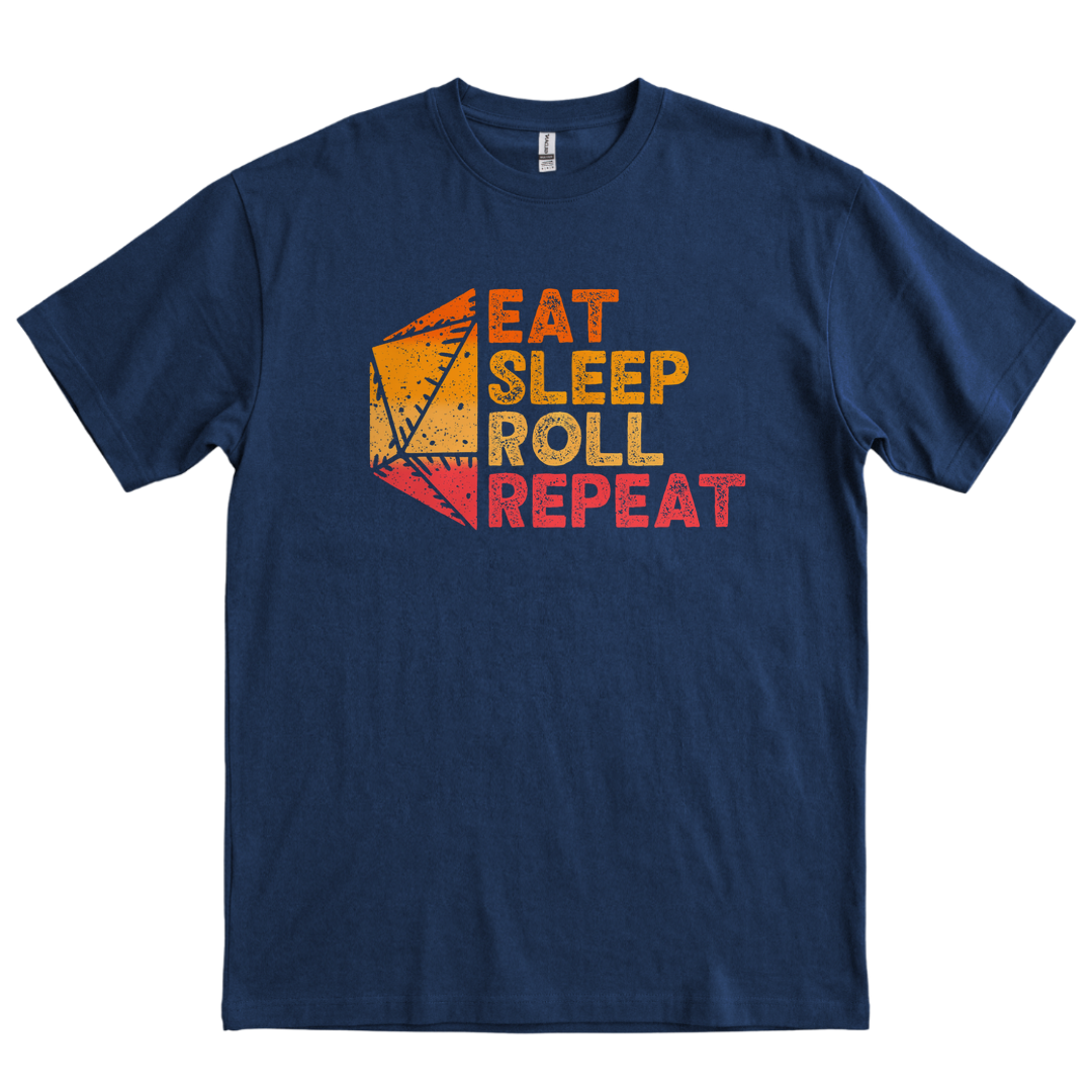 Eat Sleep Roll Repeat - Navy