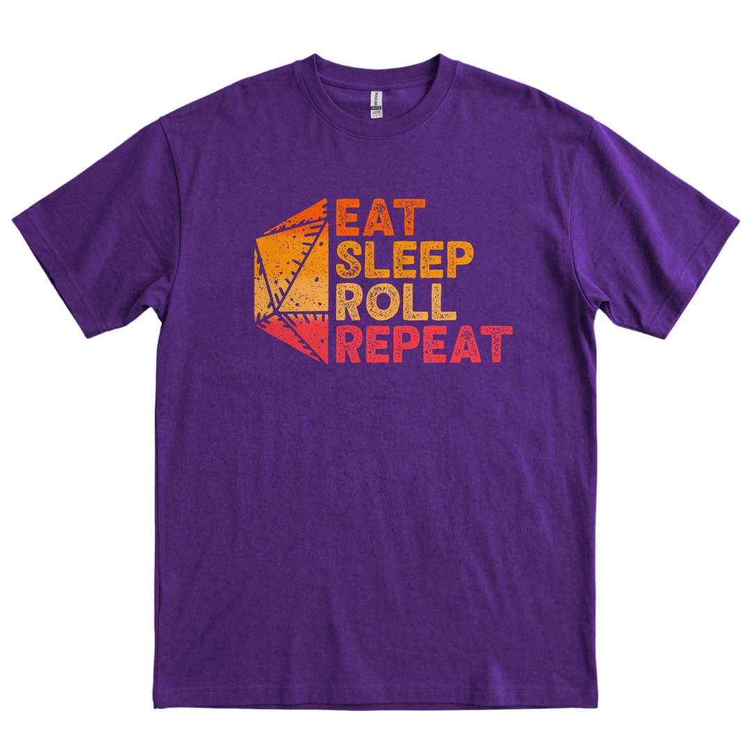 Eat Sleep Roll Repeat - Purple