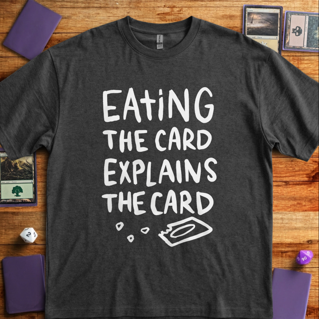 Eating The Card - Dark Heather Grey