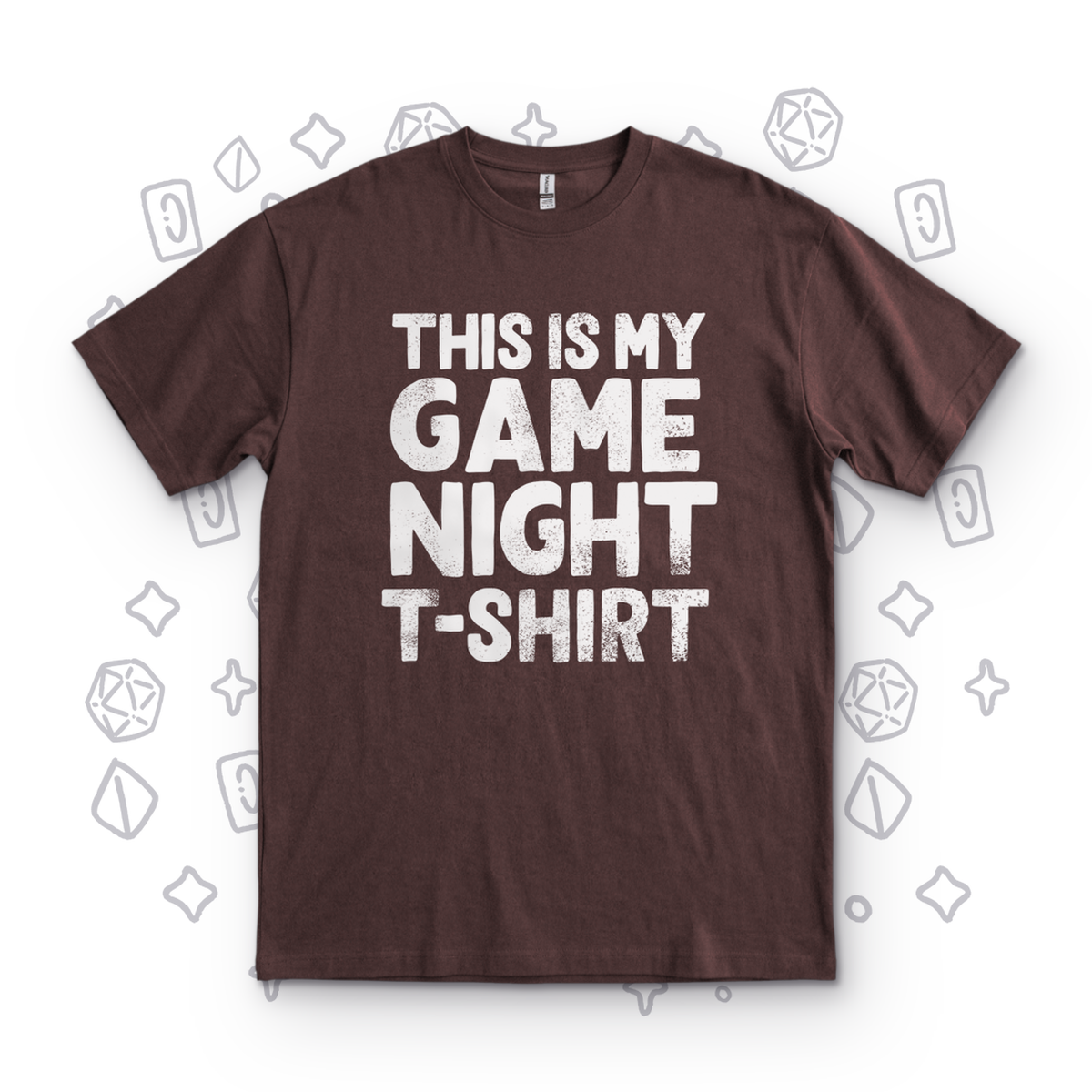 Game Night T-Shirt - Dark Chocolate