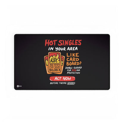 Hot Singles (B) Premium Stitched Playmat - 24"x14"