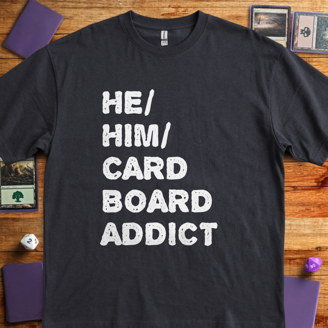 He Him Cardboard Addict - Black