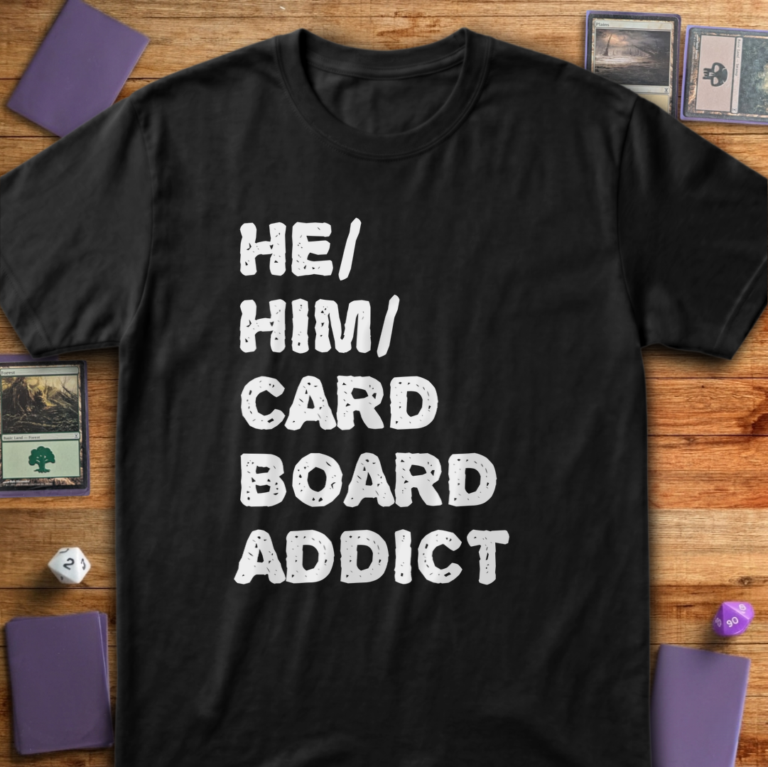 He Him Cardboard Addict - Black