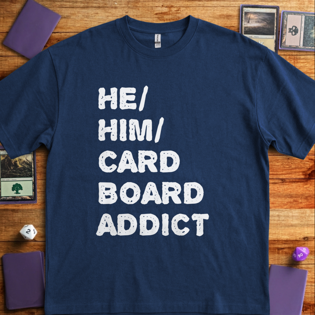 He Him Cardboard Addict - Navy