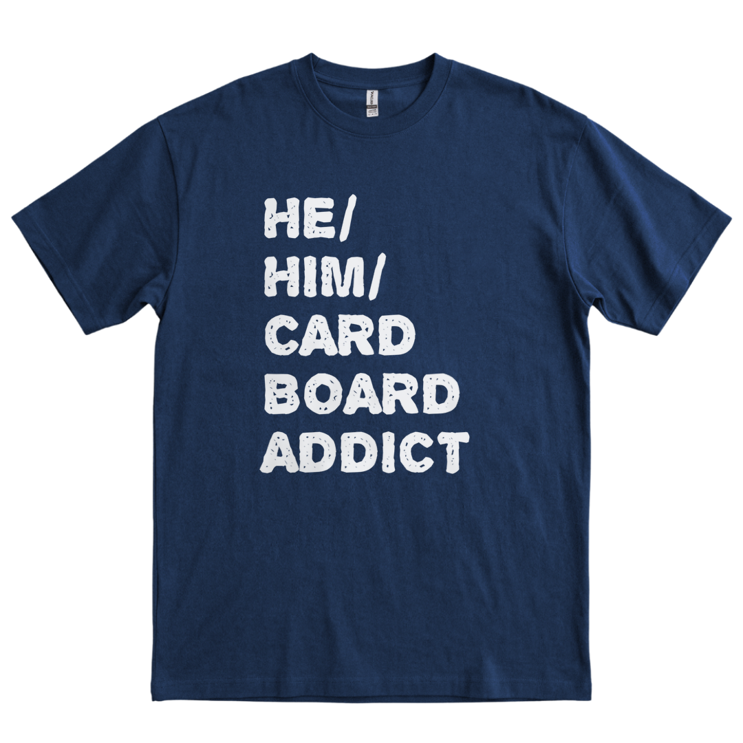 He Him Cardboard Addict - Navy