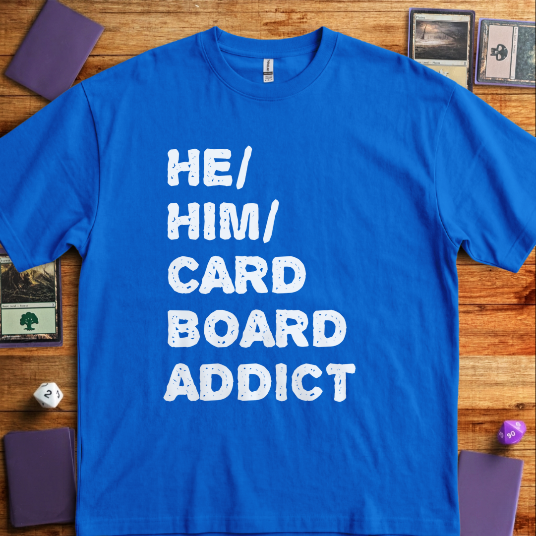 He Him Cardboard Addict - Royal