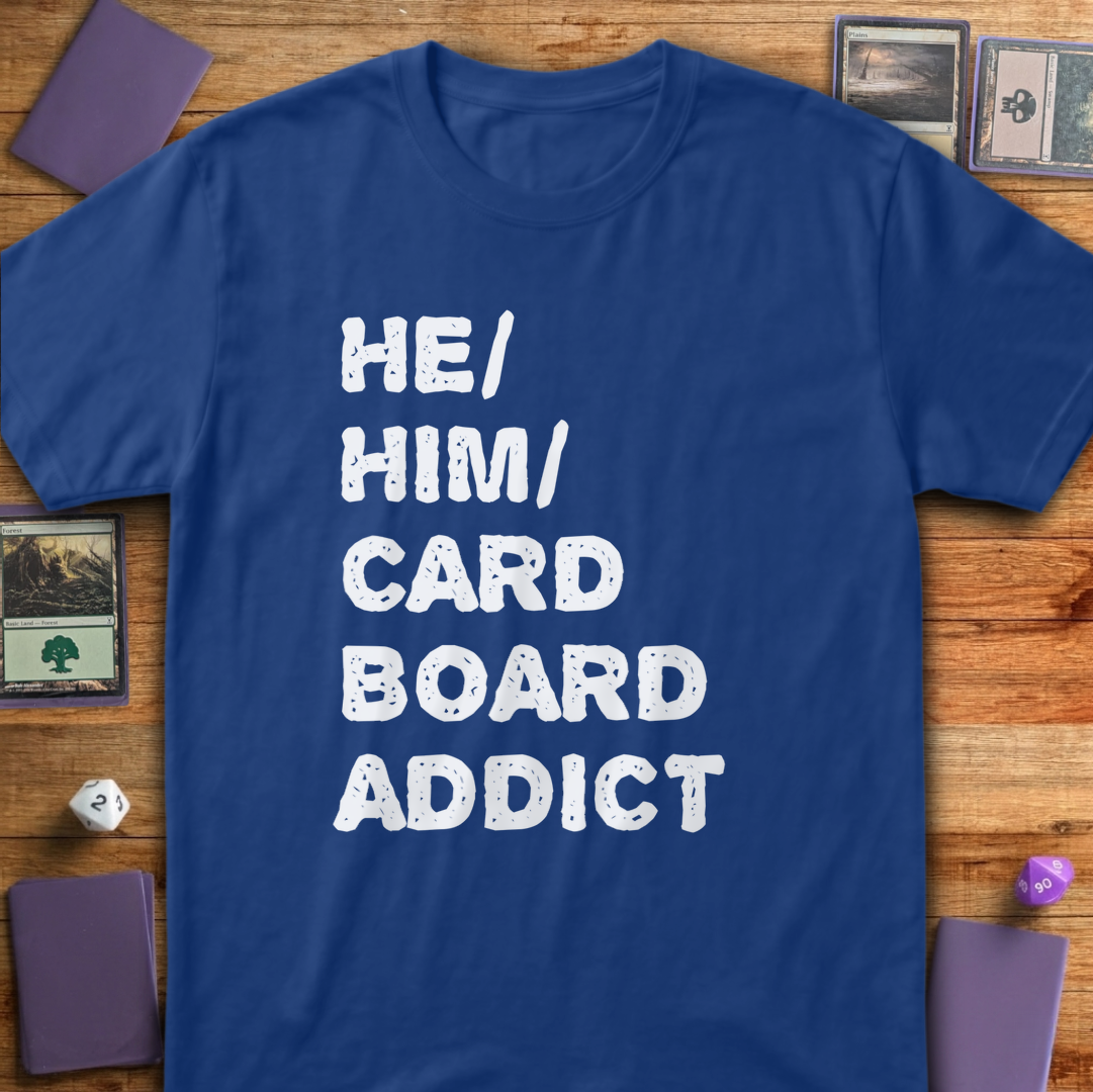 He Him Cardboard Addict - Royal