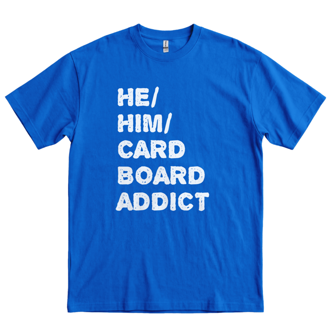 He Him Cardboard Addict - Royal