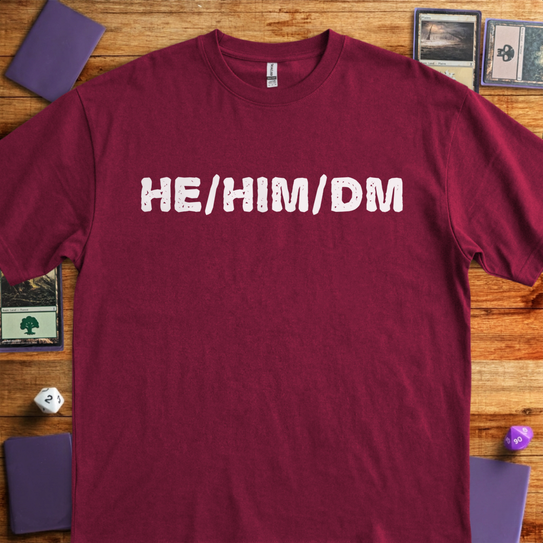 He Him DM - Maroon