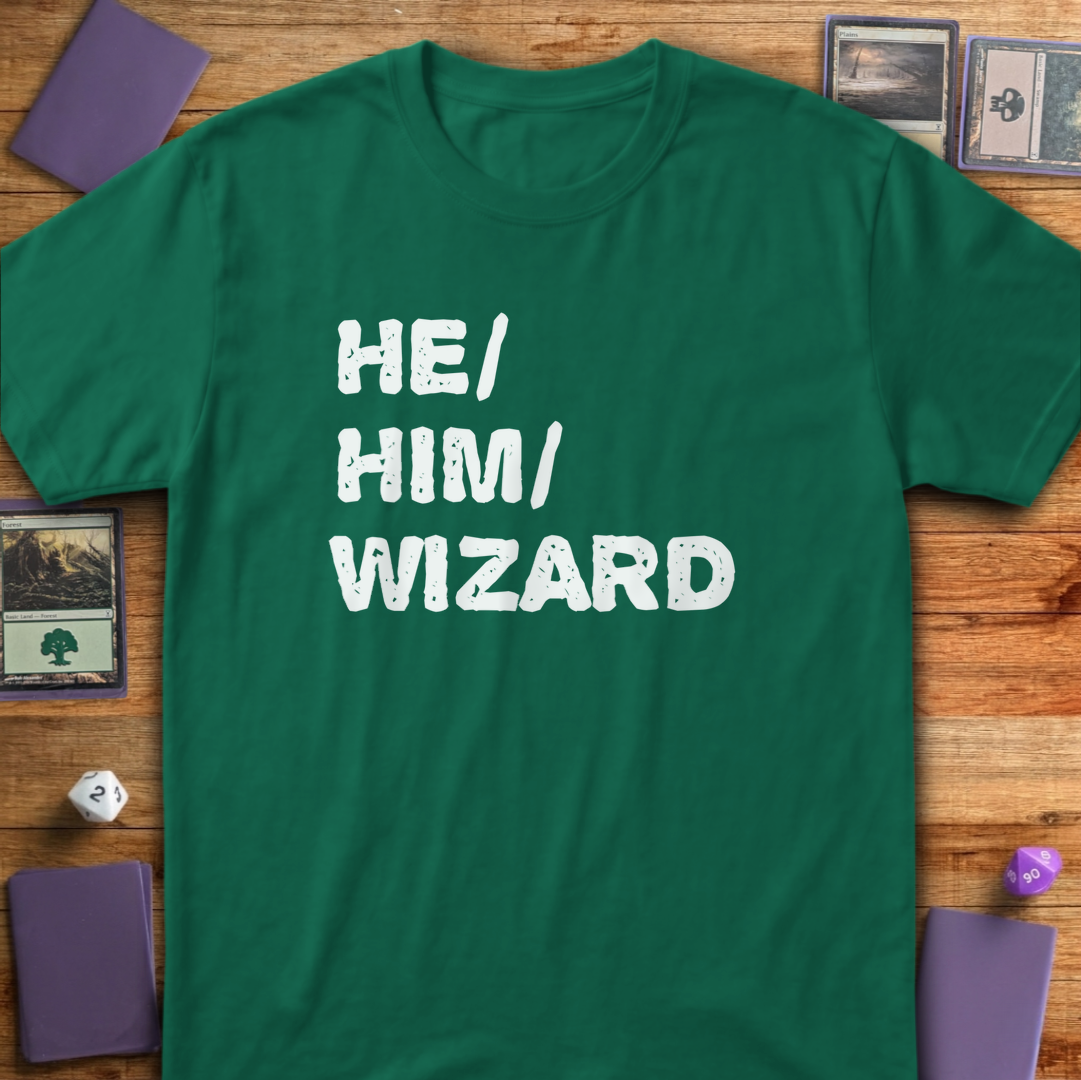 He Him Wizard - Kelly Green