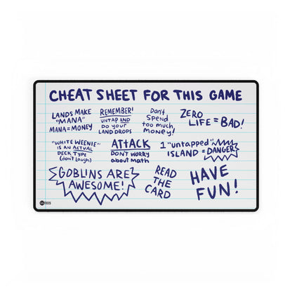 Cheat Sheet Premium Stitched Playmat - 24"x14"
