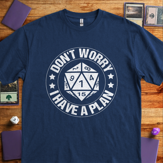 I Have a Plan Badge - Navy