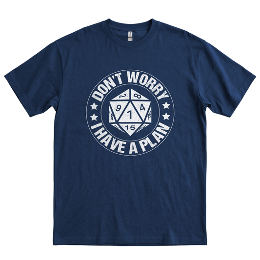 I Have a Plan Badge - Navy
